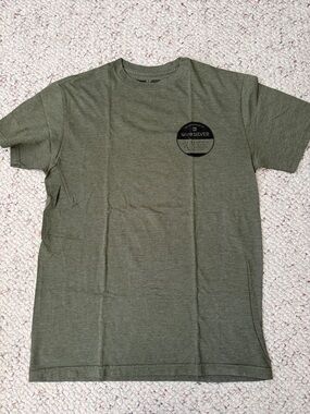Quiksilver Men's Olive Green Short Sleeve Logo Tee